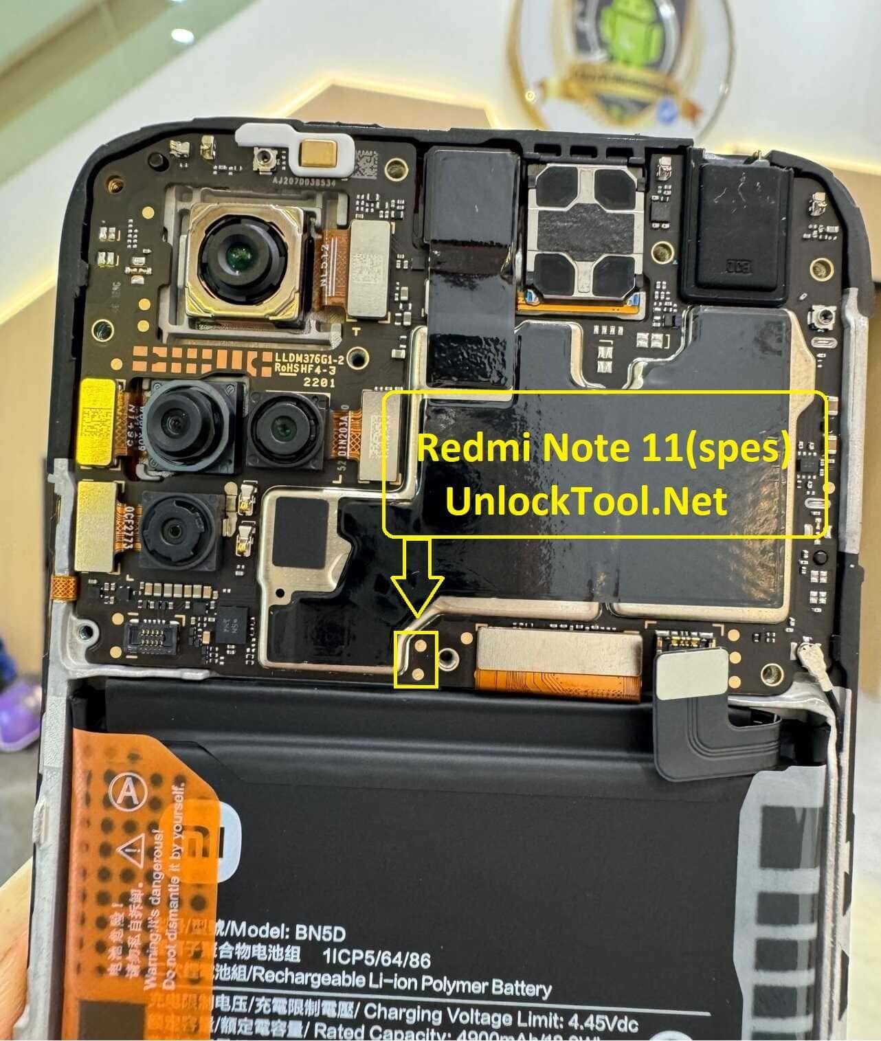 Xiaomi Redmi Note11 Test Point / EDL Point